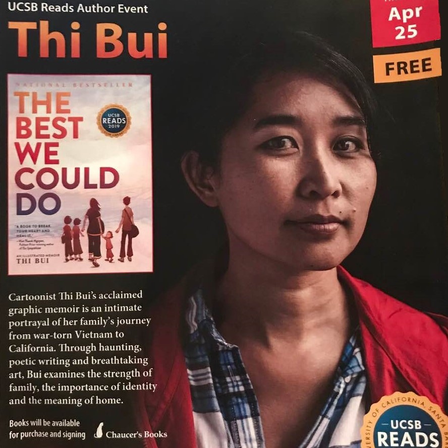 Announcement of Thi Bui's April 25 lecture at UCSB