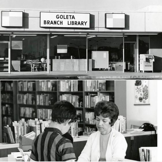 Goleta Valley Public Library in the 1960s, when it was located on South Fairview Avenue