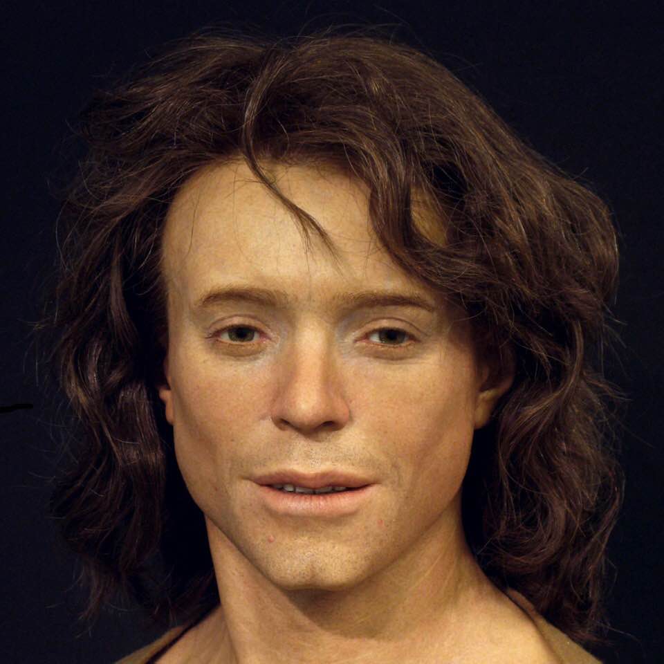 The face of a man living 1300 years ago, reconstructed from a skeleton discovered in 2014