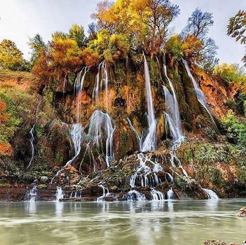A waterfall in Iran