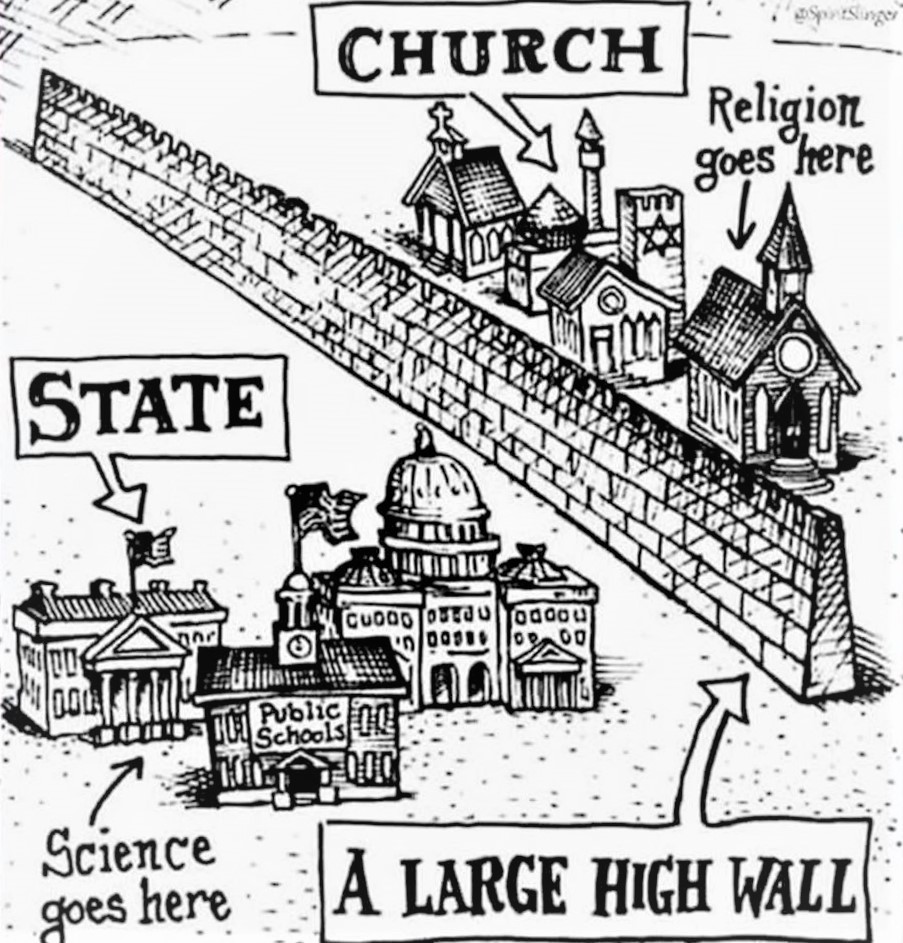 Meme of the day: The wall that's falling apart and must be rebuilt (separation of church and state)