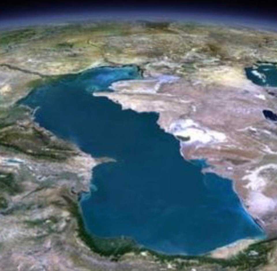 Satellite image of the Caspian Sea
