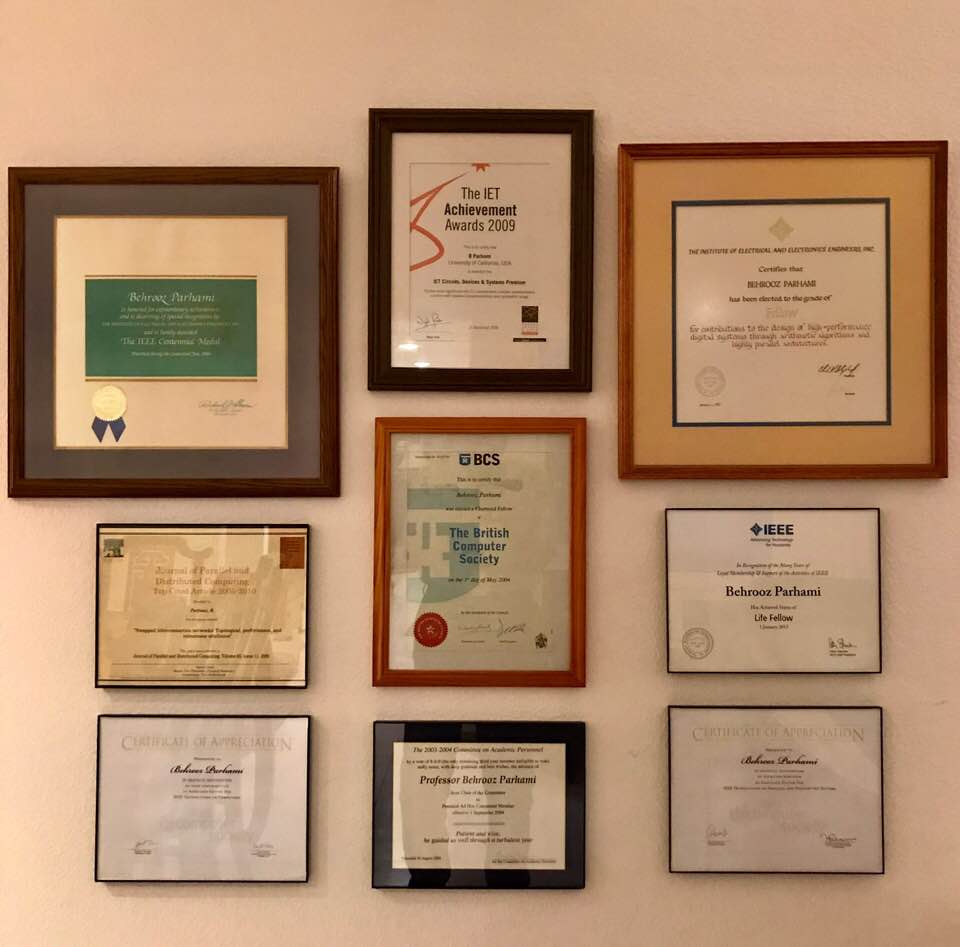 Some of my certificates of appreciation and awards