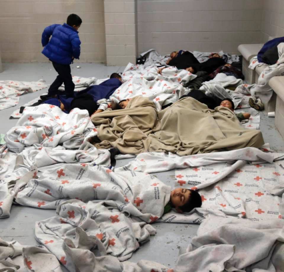 This is Donald Trump's vision for a newly-great America: Migrant children in detention camps, with no soap, toothbrush, medical care, or even a place to sleep!