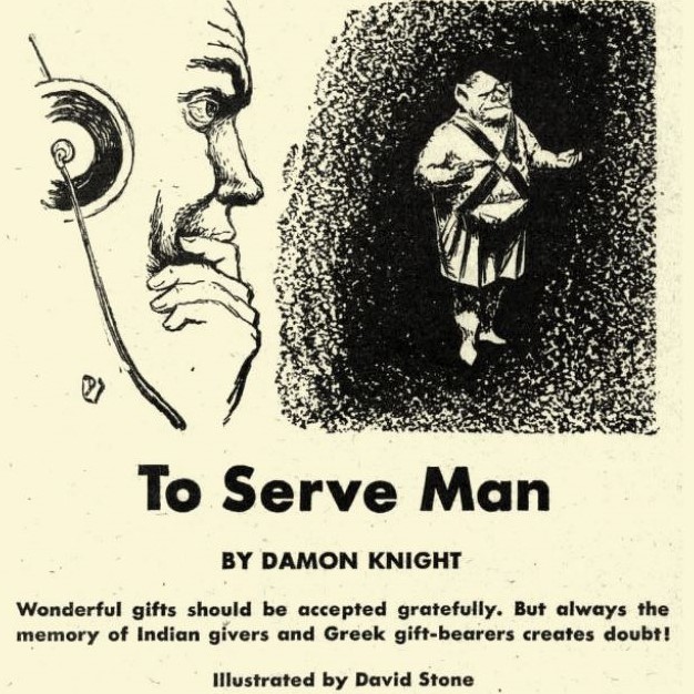 Image from the sci-fi short story 'To Serve Man'