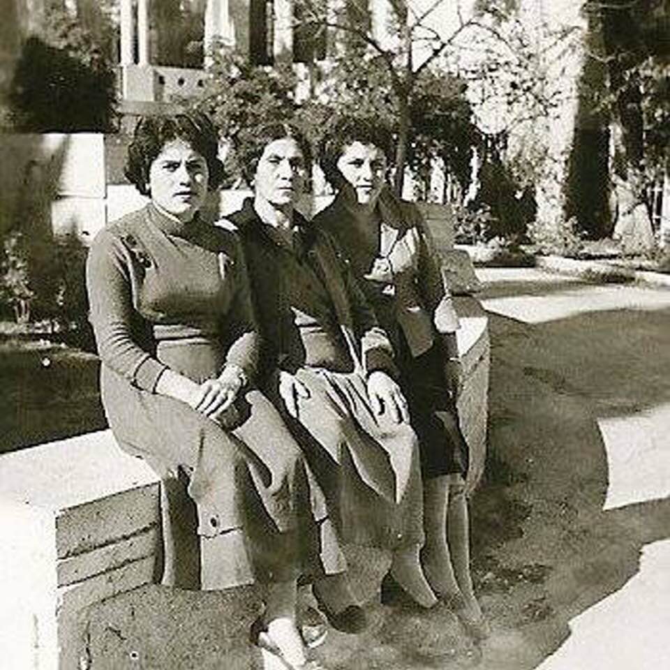 My mom (right), her mom (middle), and her look-alike younger sister, in a photo dating back around 60 years