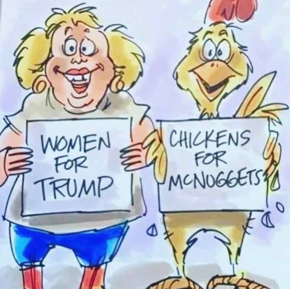 Cartoon: Women who support Trump