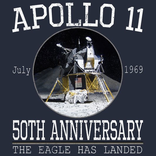 Fiftieth anniversary of Moon landing: Poster