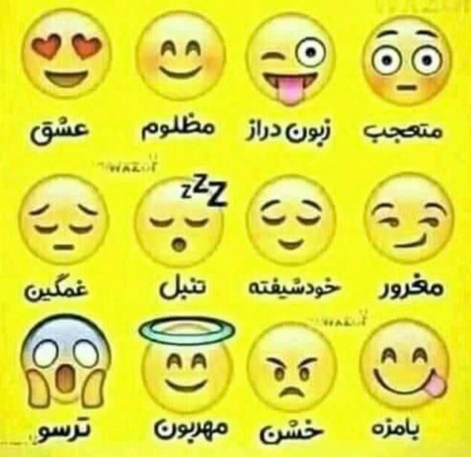 Persian moods and personality types associated with some commonly-used emojis
