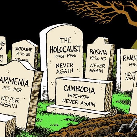 Never again! But genocide happens again and again