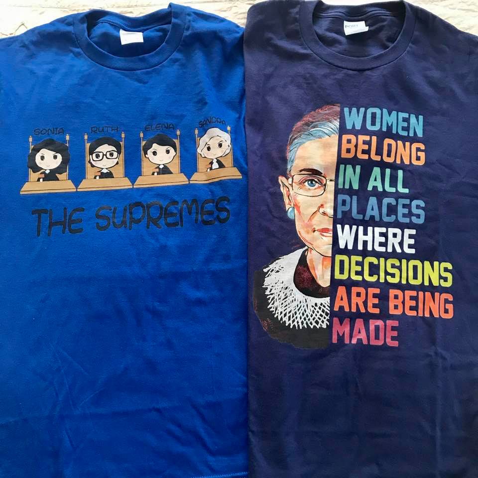 My T-shirt purchases inspired by Ruth Bader Ginsburg's book 'My Own Words'