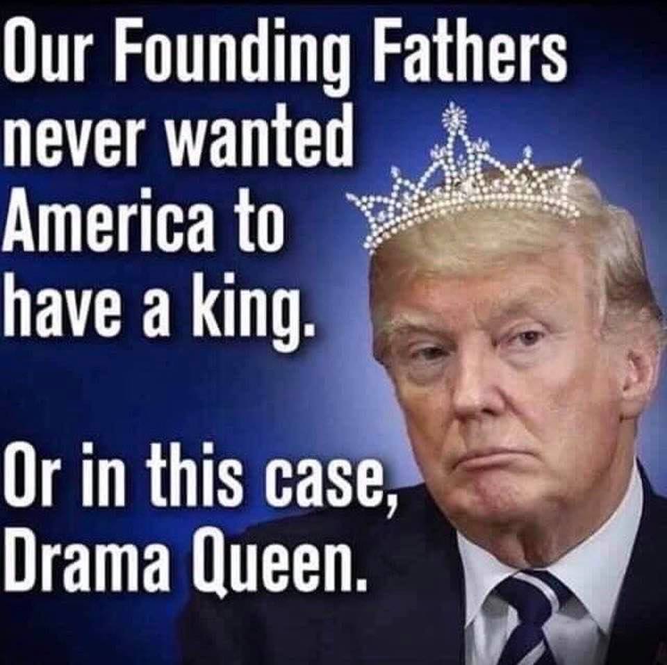America should not be led by a king, nor by a drama queen