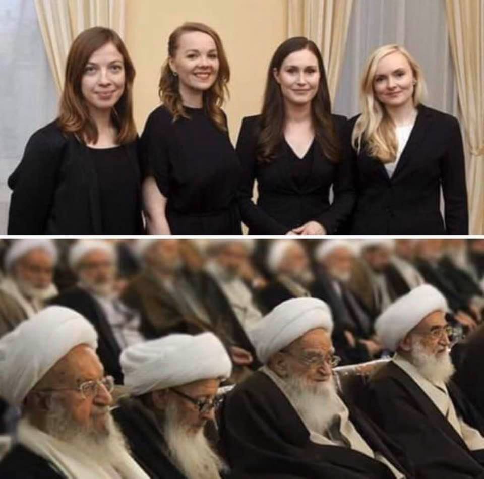 Good for a chuckle: Leaders in Finland and in Iran