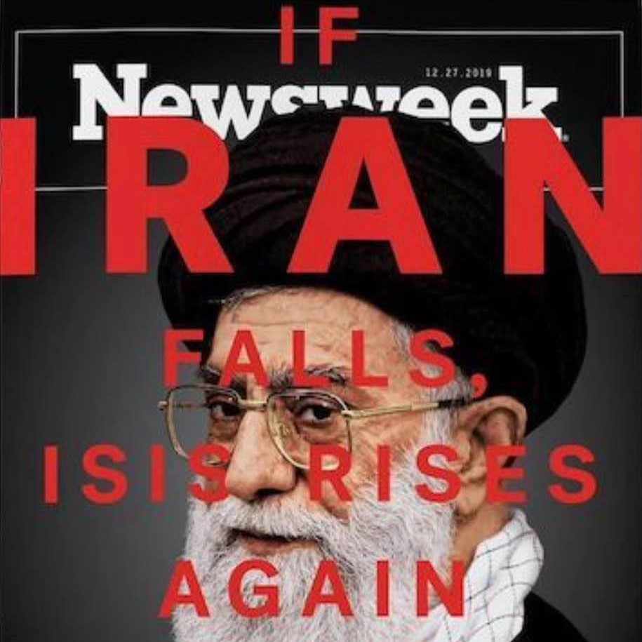 Newsweek magazine cover depicting Iran's Supreme Leader Khamenei