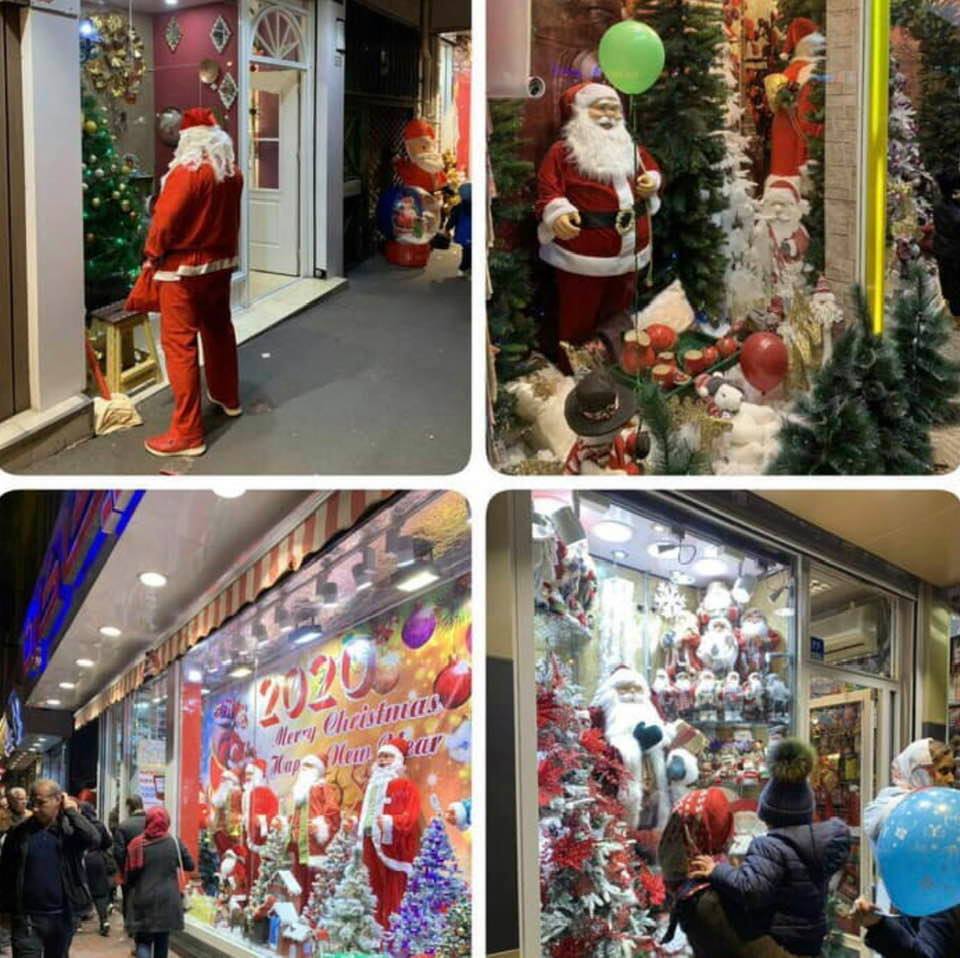 Tehran, city of contradictions, preparing for Christmas