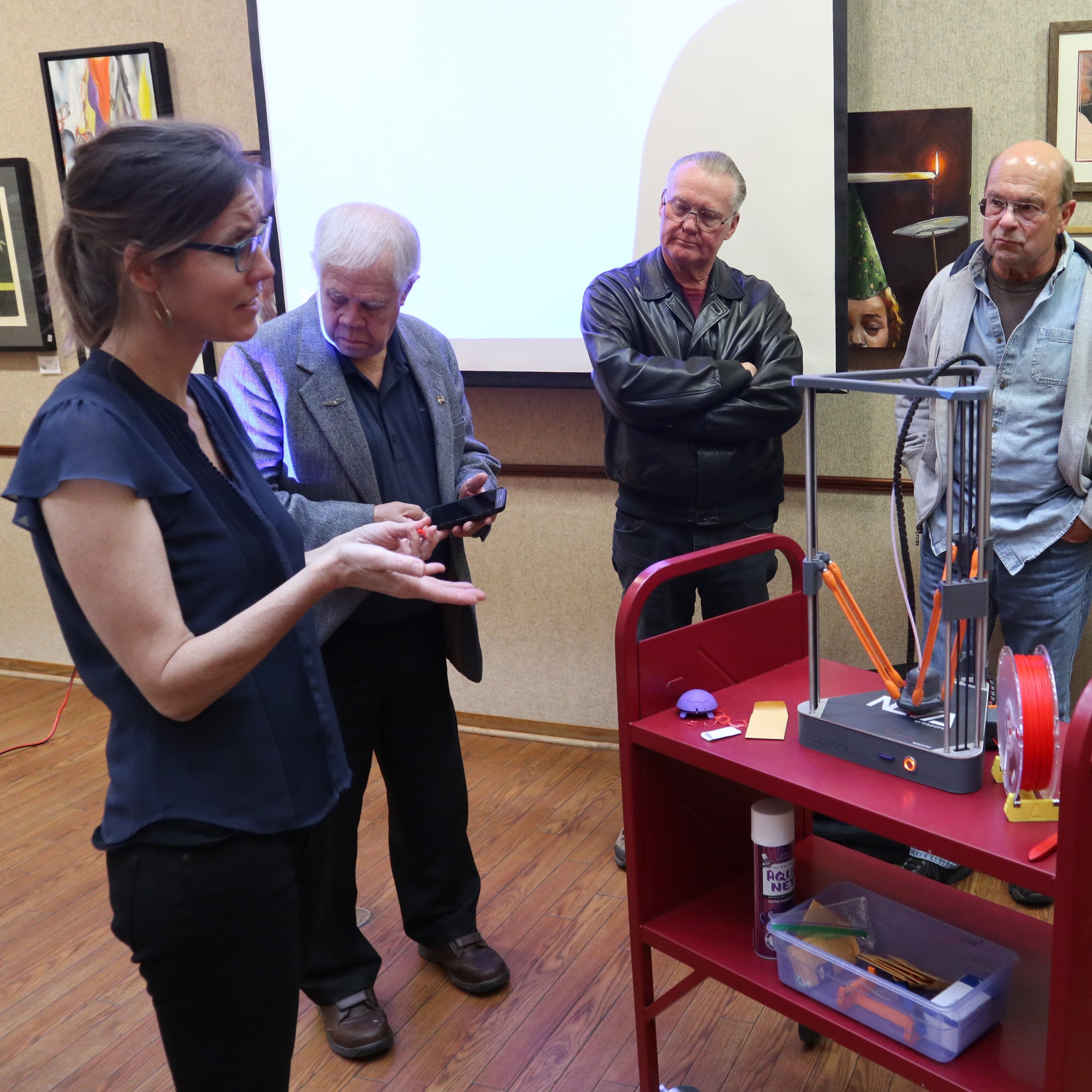 Goleta Valley Public Library 3D-printer demo, Photo 3