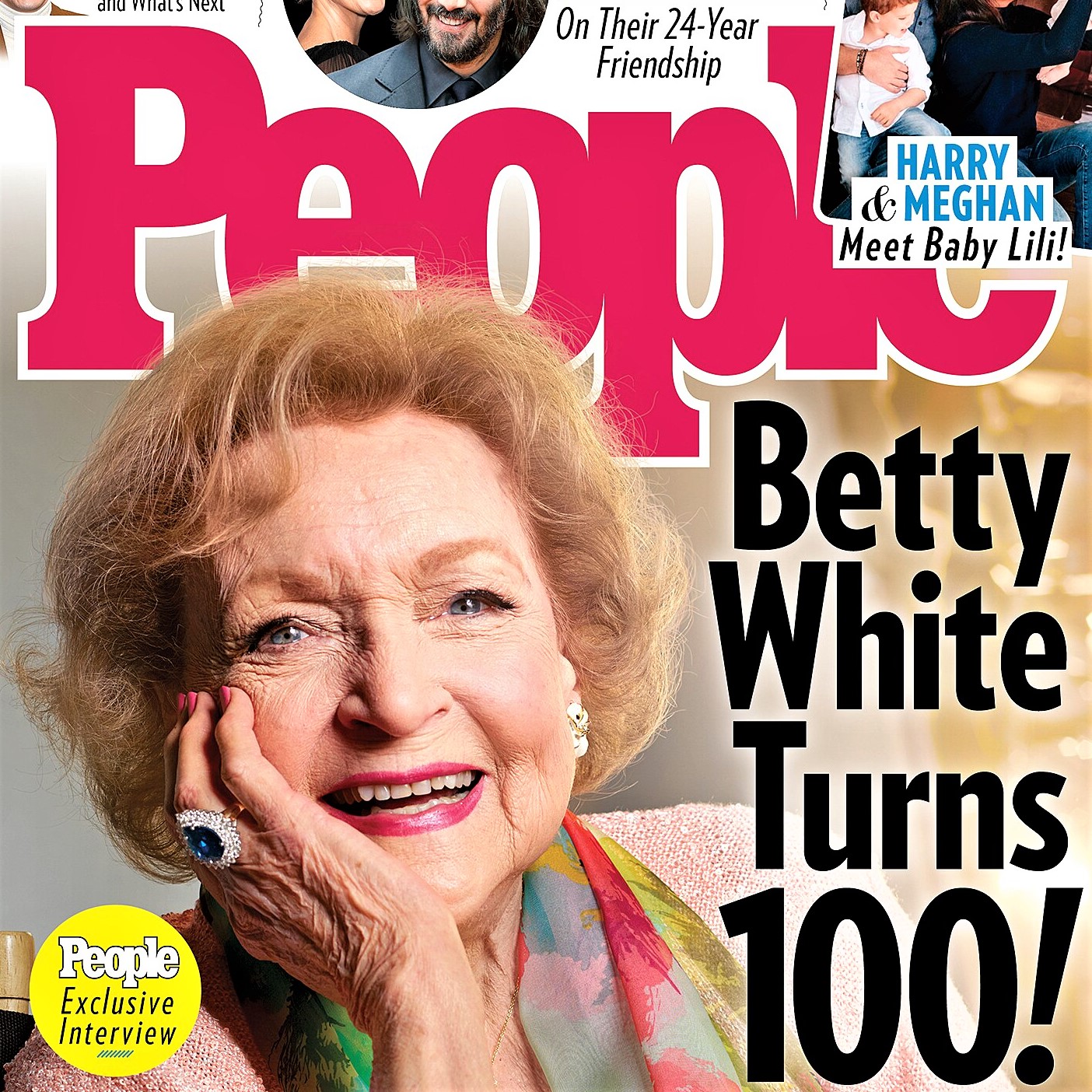 Betty White is interviewed by People magazine about her secrets to a happy life at 100