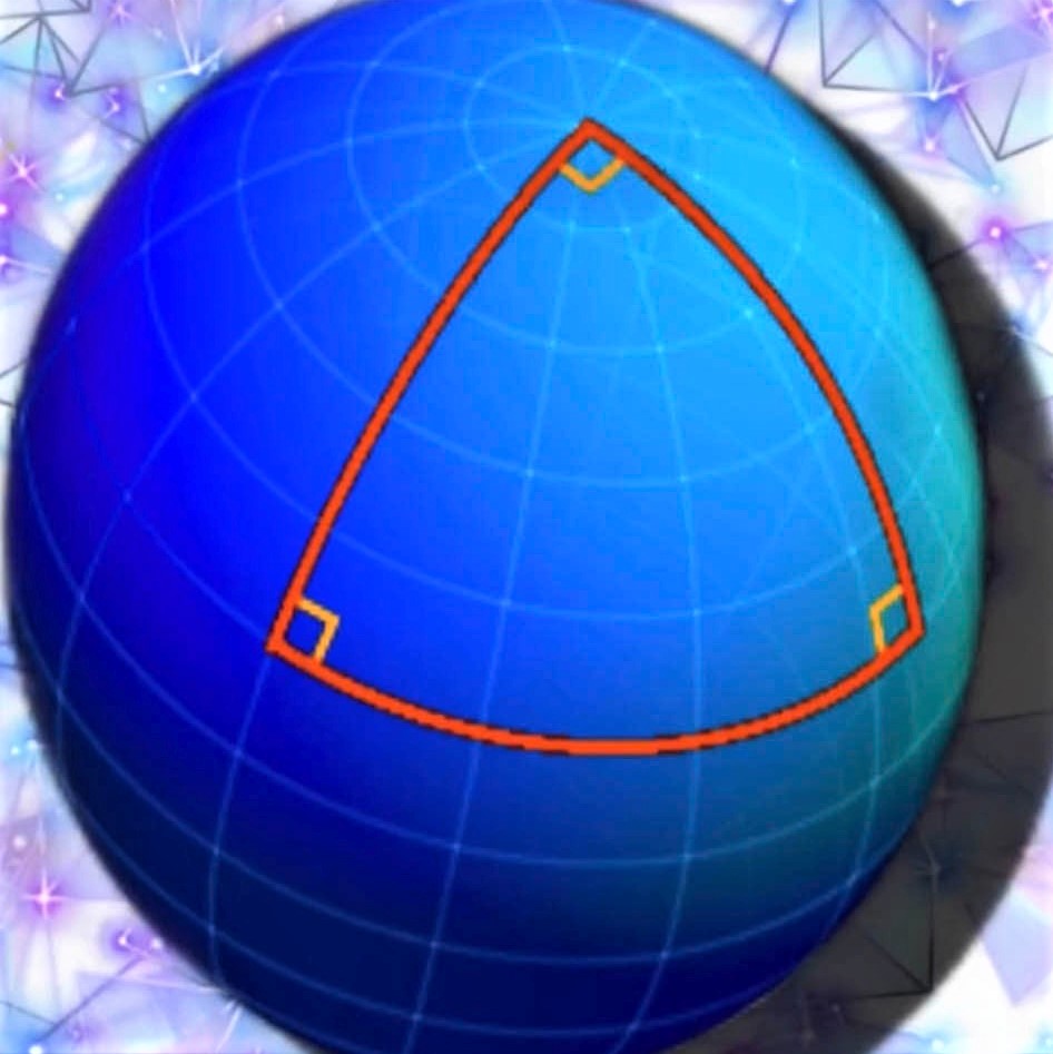A triangle on the Euclidean plane can have at most one right angle. On a sphere, however, a triangle can have up to three right angles