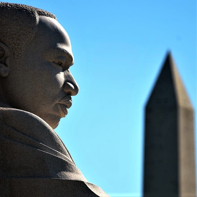 Happy Martin Luther King Day! View of MLK Memorial in Washington DC