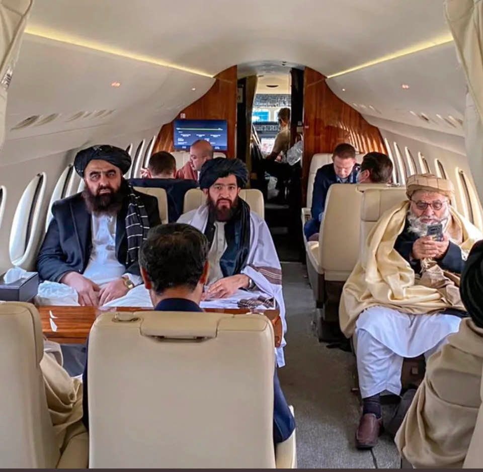 Taliban officials travel to Norway on a private jet, paid for by the Norwegian government