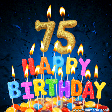 GIF image: Happy 75th birthday