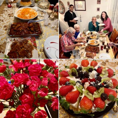 Dinner and desserts, at tonight's family gathering at my sister's