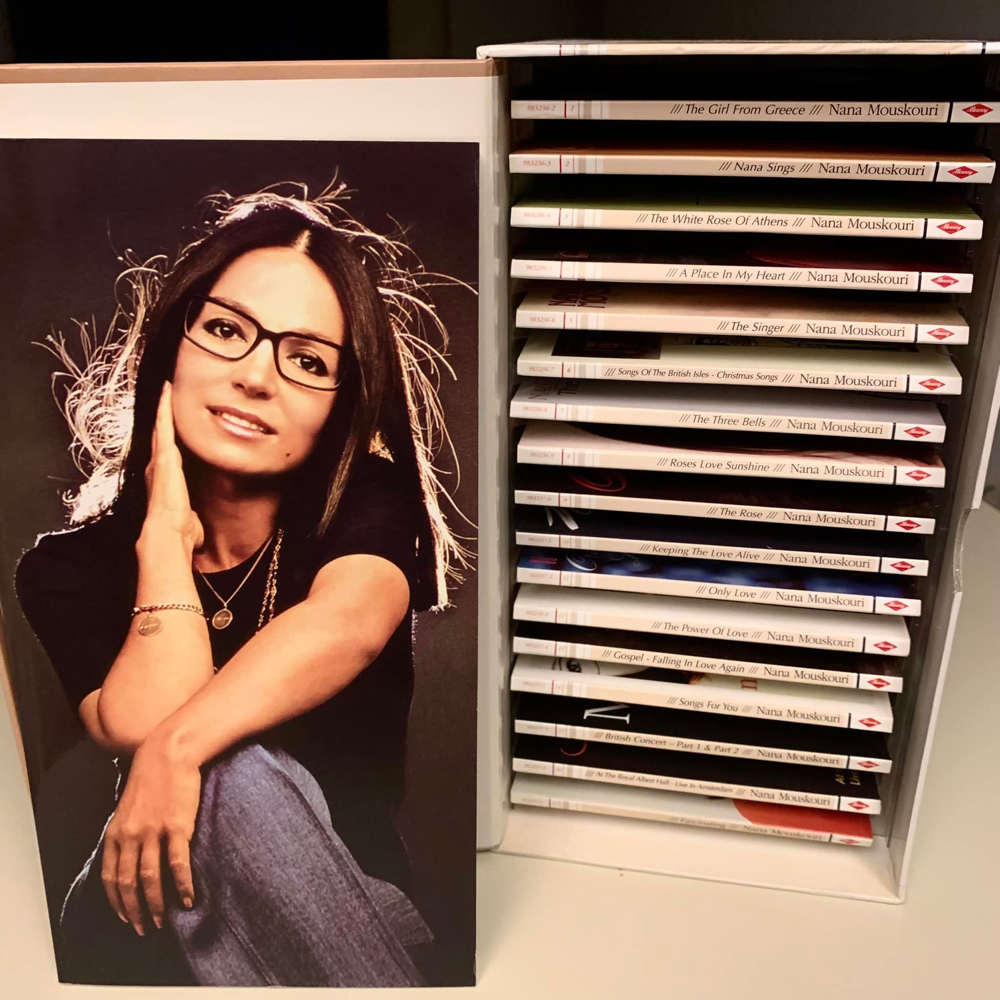 Nana Mouskouri and a 17-CD box-set of her most-memorable songs