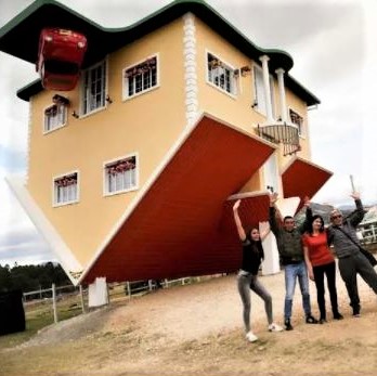 This upside-down house in Colombia is a popular tourist attraction