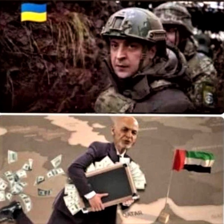 A tale of two presidents under fire: Ukraine's Zelensky and Afghanistan's Ghani