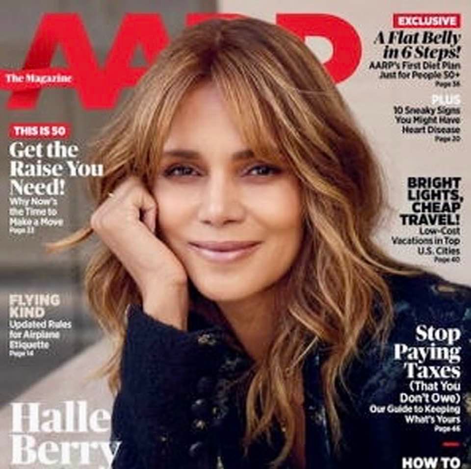 I was surprised to see Halle Berry on the s over of AARP Magazine: She is in her 50s.