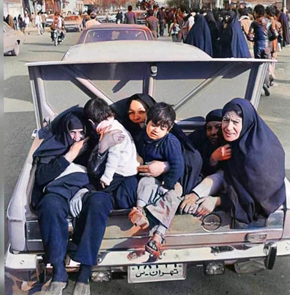 Iranian family's transportation: Safety? Seat belts? What are those?