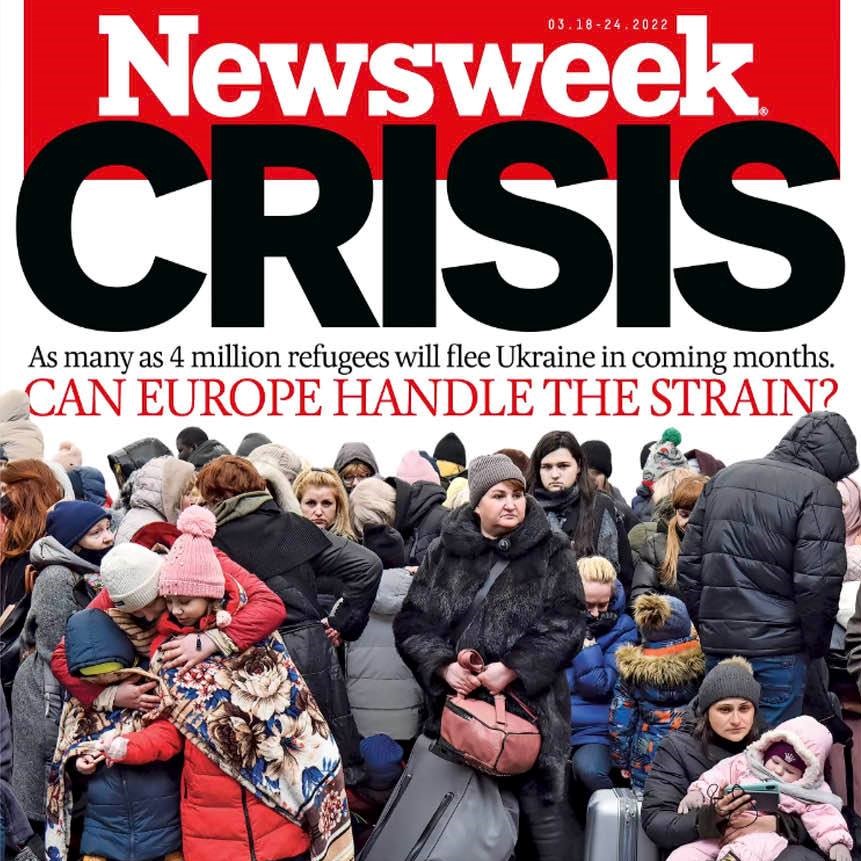 Newsweek magazine cover: Europe's new refugee crisis