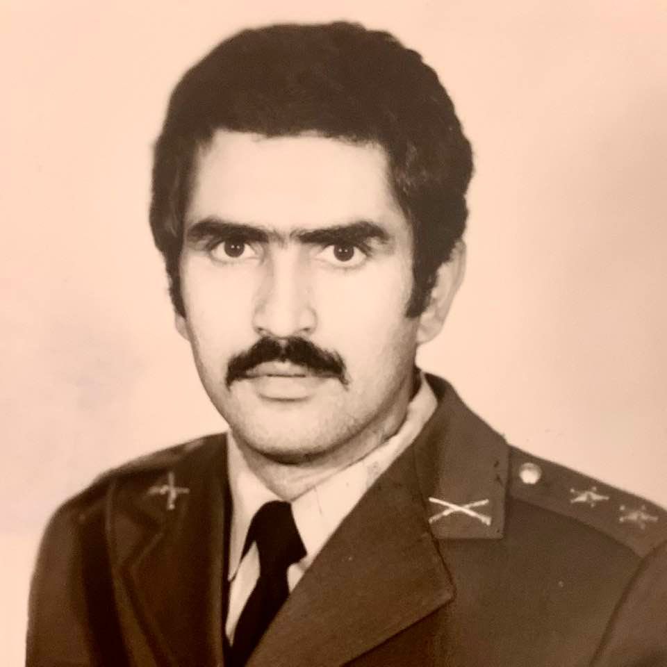 Throwback Thursday: Lieutenant Behrooz, during summer military training in the mid 1970s
