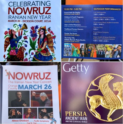 Farhang Foundation's celebration of Nowruz at UCLA: Pages from the program booklet