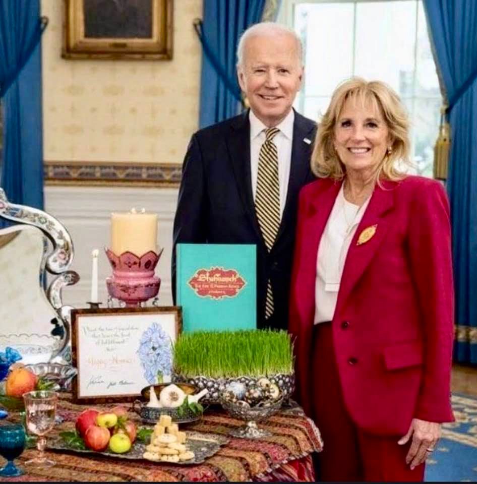 The Bidens' haft-seen spread at the White House