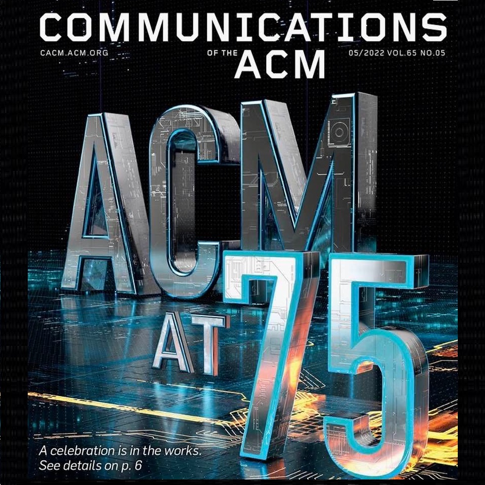 CACM cover image: ACM celebrates its 75th anniversary