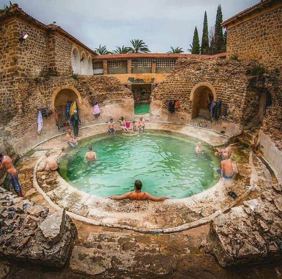 A Roman bathhouse in Khenchela, Algeria, which is still in use after 2000 years