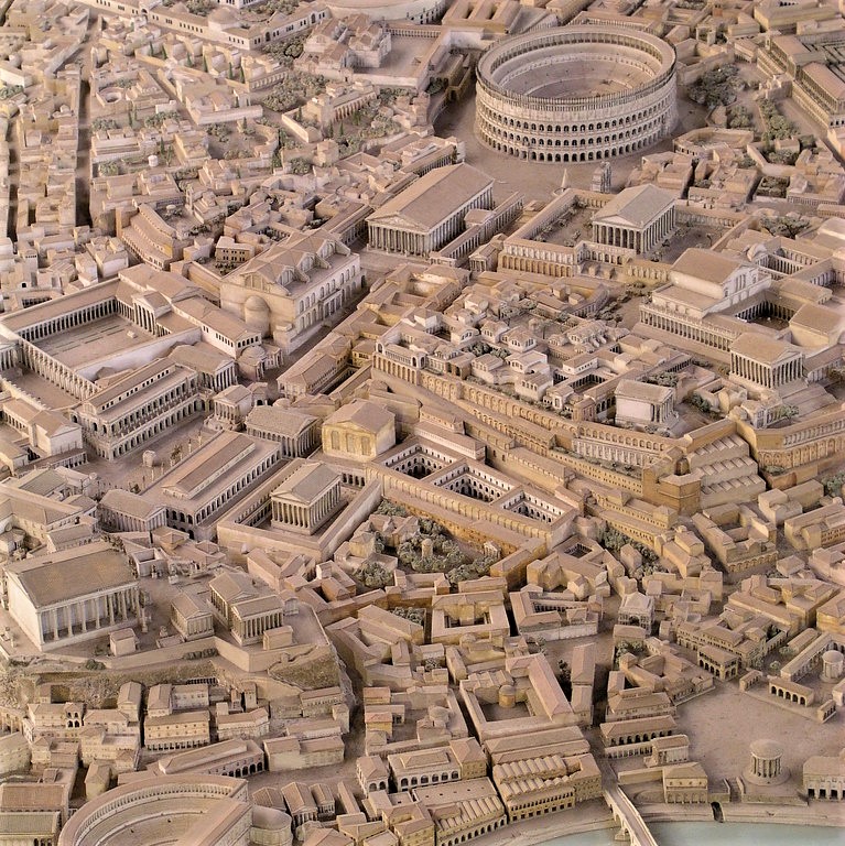 Ancient Rome in the 4th century CE: This incredible 1:250 scale model sits in the Museum of Roman Civilization, which opened in the 1930s