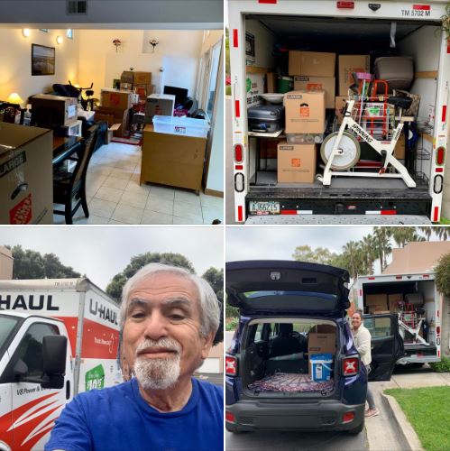 My daughter's move to San Diego: Loading a U-Haul truck and driving it from SB to SD