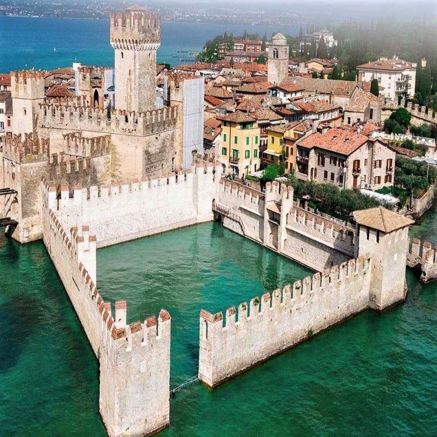 The Scaligero Castle is a fortress built in the 14th century in Sirmione
