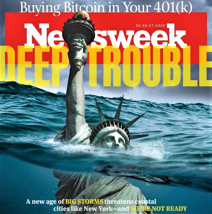 Newsweek magazine's cover feature: A new age of big storms threatens coastal cities like New York--and we're not ready!