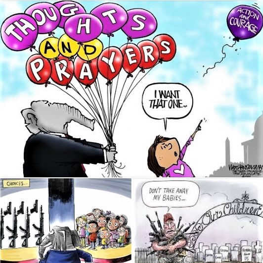 Cartoons: GOP's tough choice between guns and children!