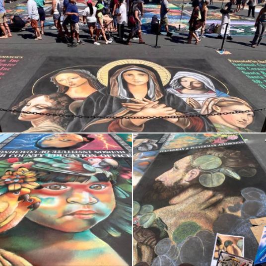 Santa Barbara's I Madonnari Street Painting Festival: Batch 2 of finished paintings