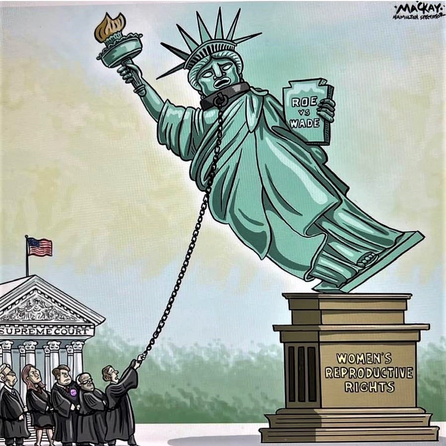 Cartoon: The US Supreme Court joins Donald Trump in his efforts to take down Lady Liberty!