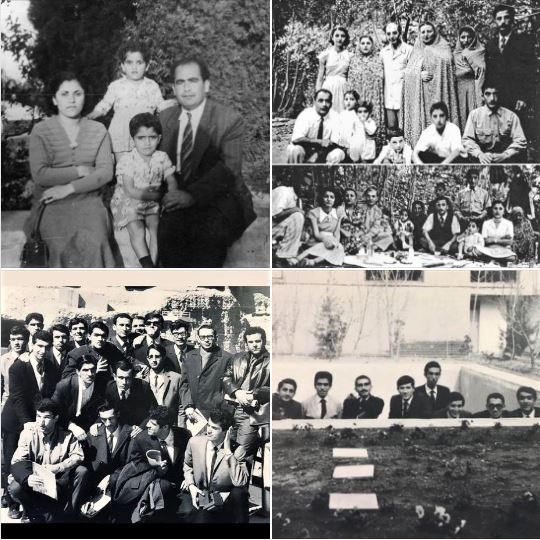 Throwback Thursday: With my immediate & extended family in the early-1950s and with college classmates in the mid-1960s