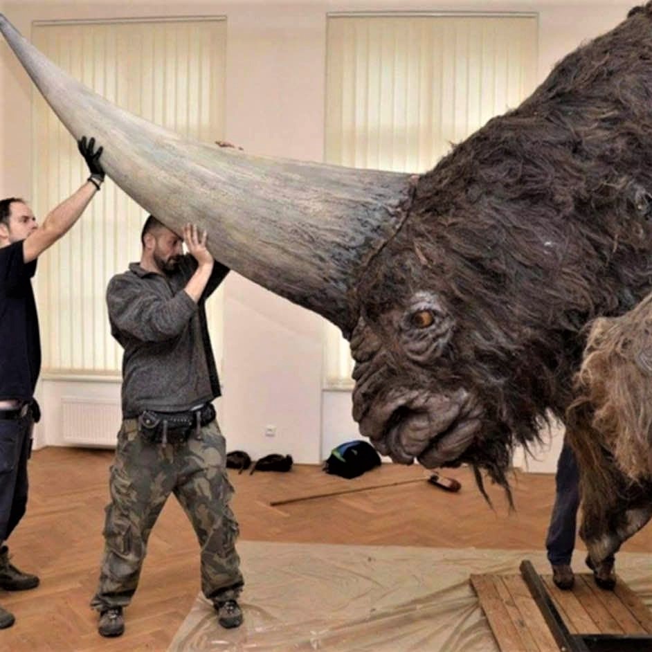 Siberian unicorn: Elasmotherium, which went extinct ~30,000 years ago. 