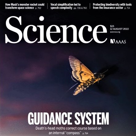 Cover iamge of 'Science' journal's August 12, 2022 issue
