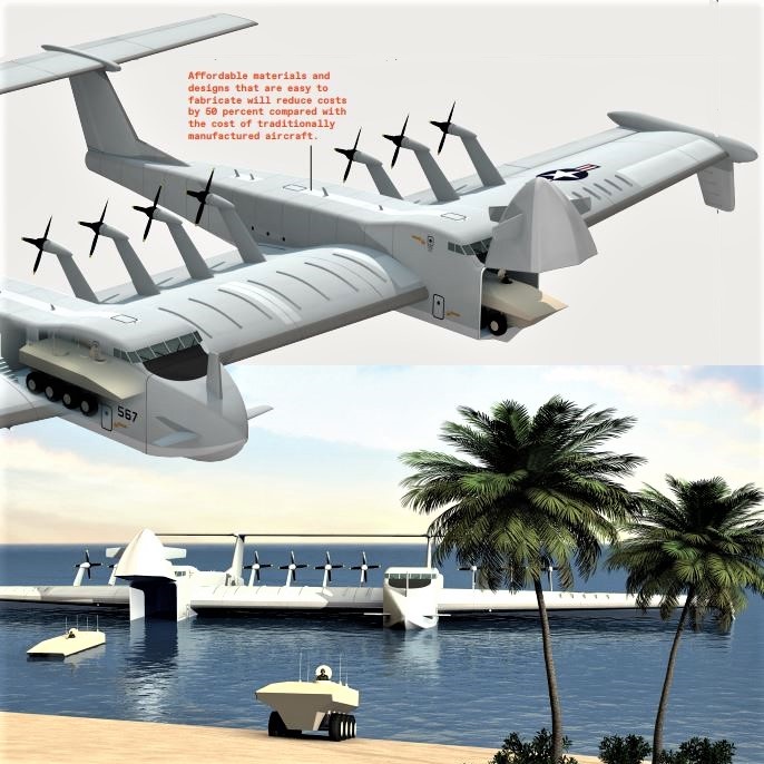 DARPA reincarnates the Soviet-era Sea Skimmer, a transport plane that can fly meters above the ocean