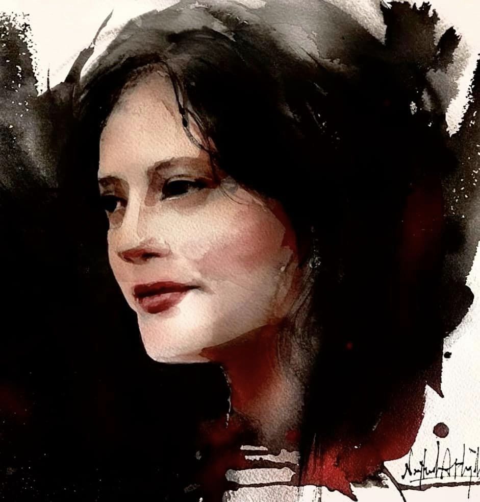 Portrait of Mahsa Amini, the young woman who was killed by Iran's morality police