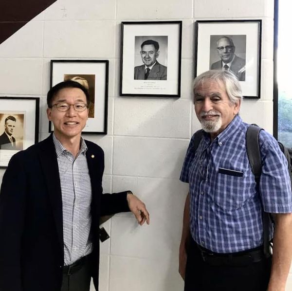 A photo with Prof. Seok-Bum Ko, from my visit to U. Saskachewan